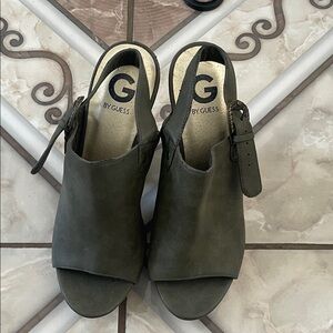 G by Guess Olive Open-Toe Slingback Sandals